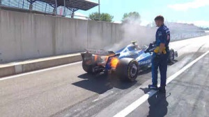 Sainz's F1 Car Erupts in Flames, Halting Austrian GP: Watch the Dramatic Video