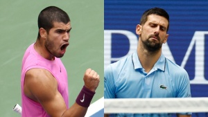 Alcaraz Dethrones Djokovic in Dominant US Open Semifinal Display
Or
Carlos Alcaraz Crushes Novak Djokovic's US Open Dreams in Semifinal Rout