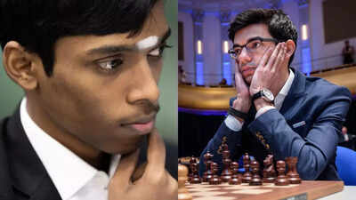 Praggnanandhaa and Giri, chess titans.