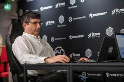 Vladimir Kramnik during a chess match