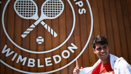 Carlos Alcaraz welcomes Wimbledon.