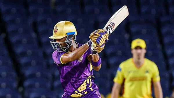 Unmukt Chand in Los Angeles Knight Riders jersey